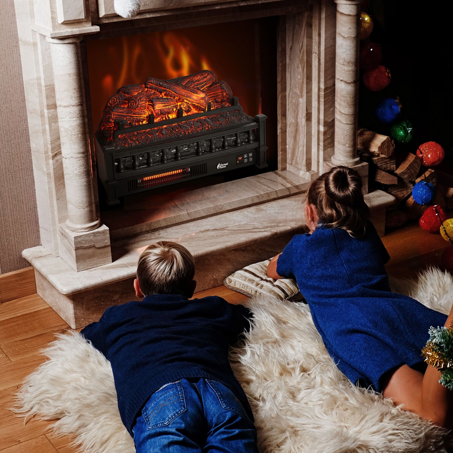 (Open Box) Eternal Flame EF23-PB Electric Fireplace Logs