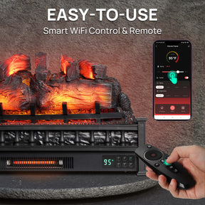 (Open Box) Eternal Flame EF30-PB Electric Fireplace Logs