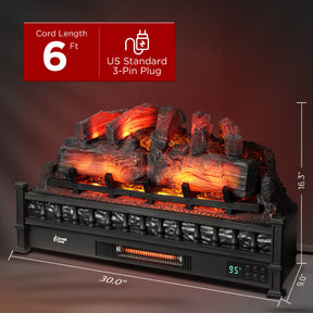 (Open Box) Eternal Flame EF30-PB Electric Fireplace Logs