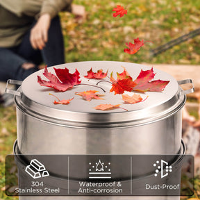 Fireside Pluto R19 Stainless Steel Fire Pit Lid