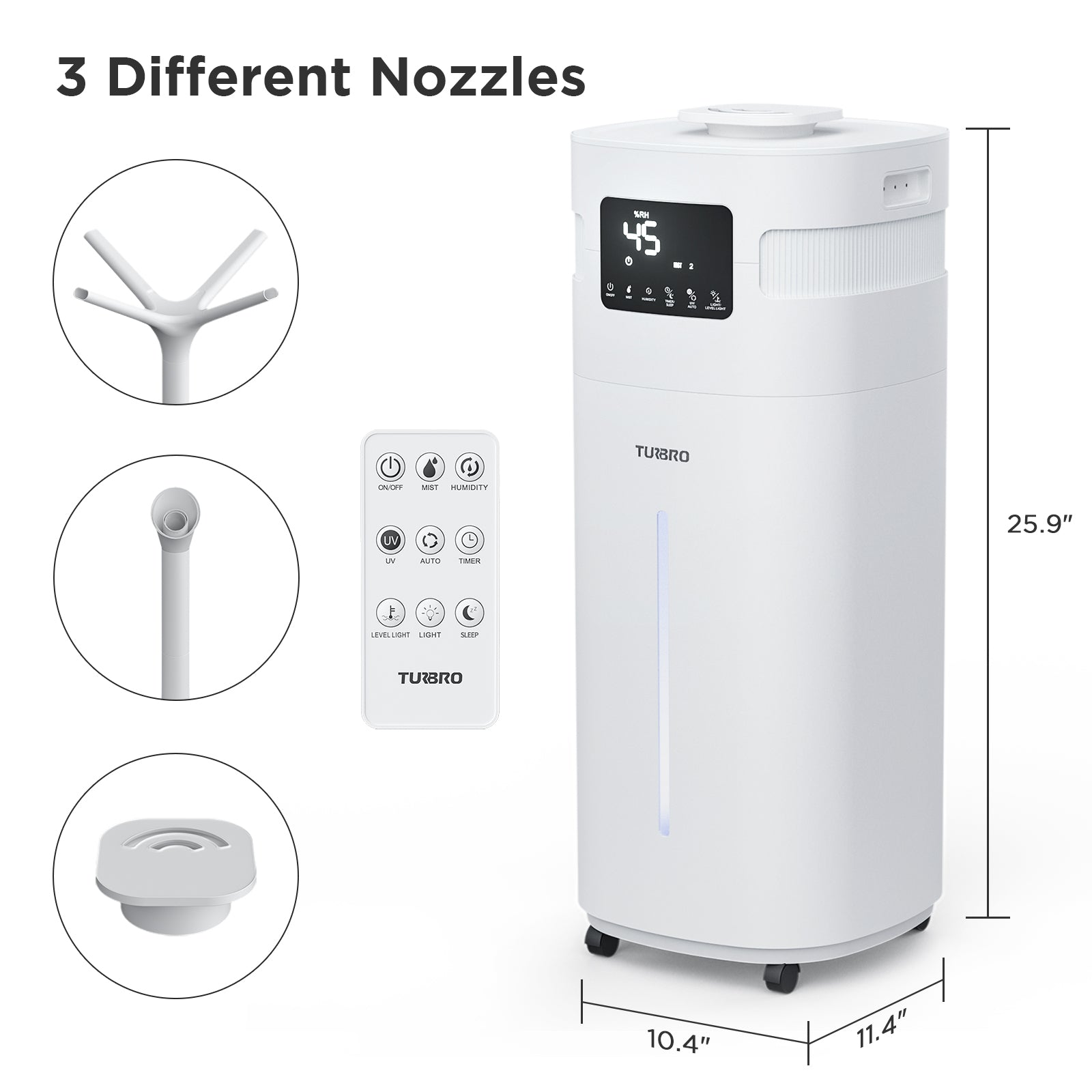 (Open Box) Greenland 5.3Gal Commercial Humidifier for Large Rooms, WiFi Enabled