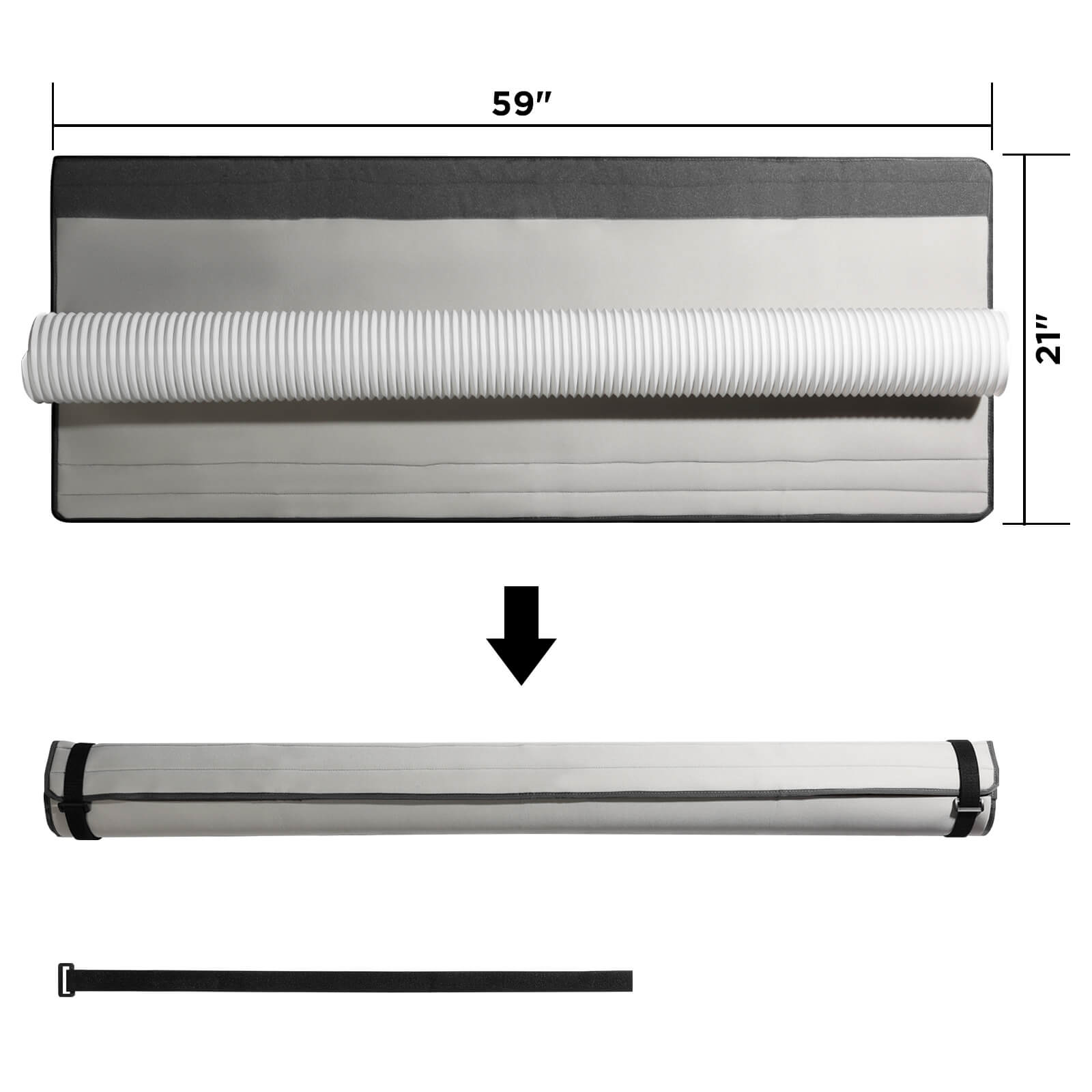 Insulated Hose Cover for Portable AC, Fits For 5" & 5.9" Diameter Exhaust Hoses