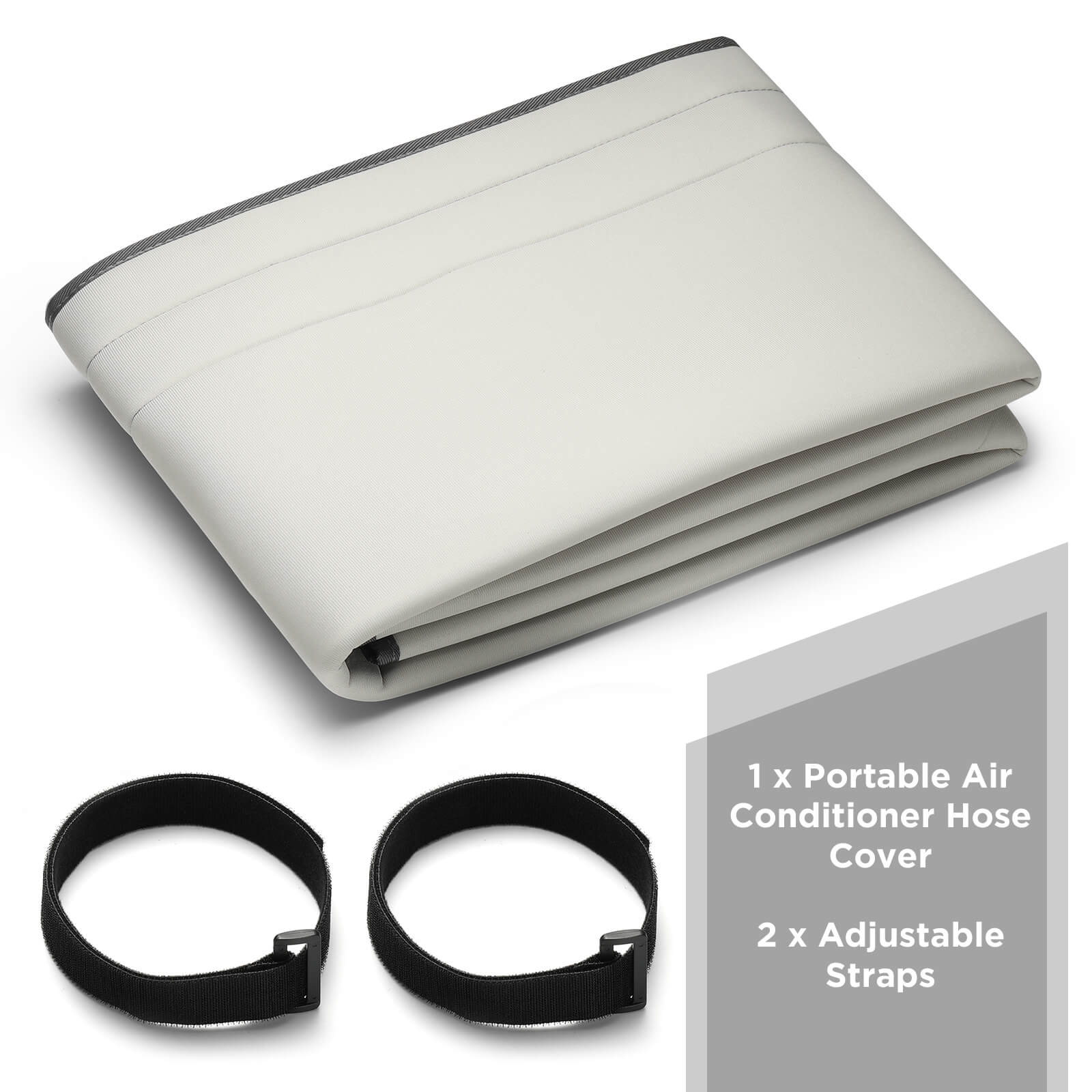 Insulated Hose Cover for Portable AC, Fits For 5" & 5.9" Diameter Exhaust Hoses