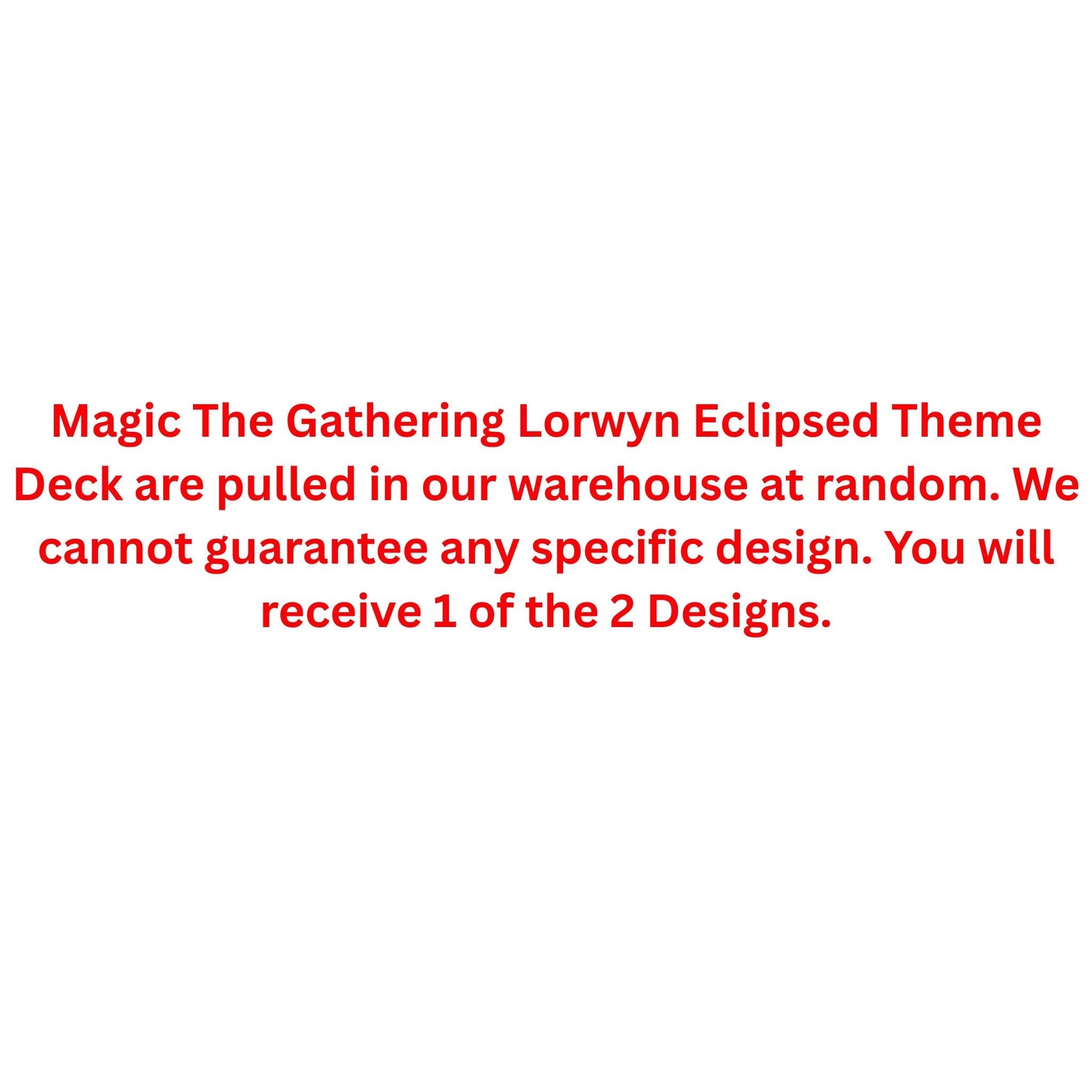 Magic The Gathering Lorwyn Eclipsed Theme Deck