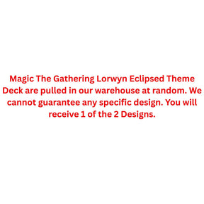 Magic The Gathering Lorwyn Eclipsed Theme Deck