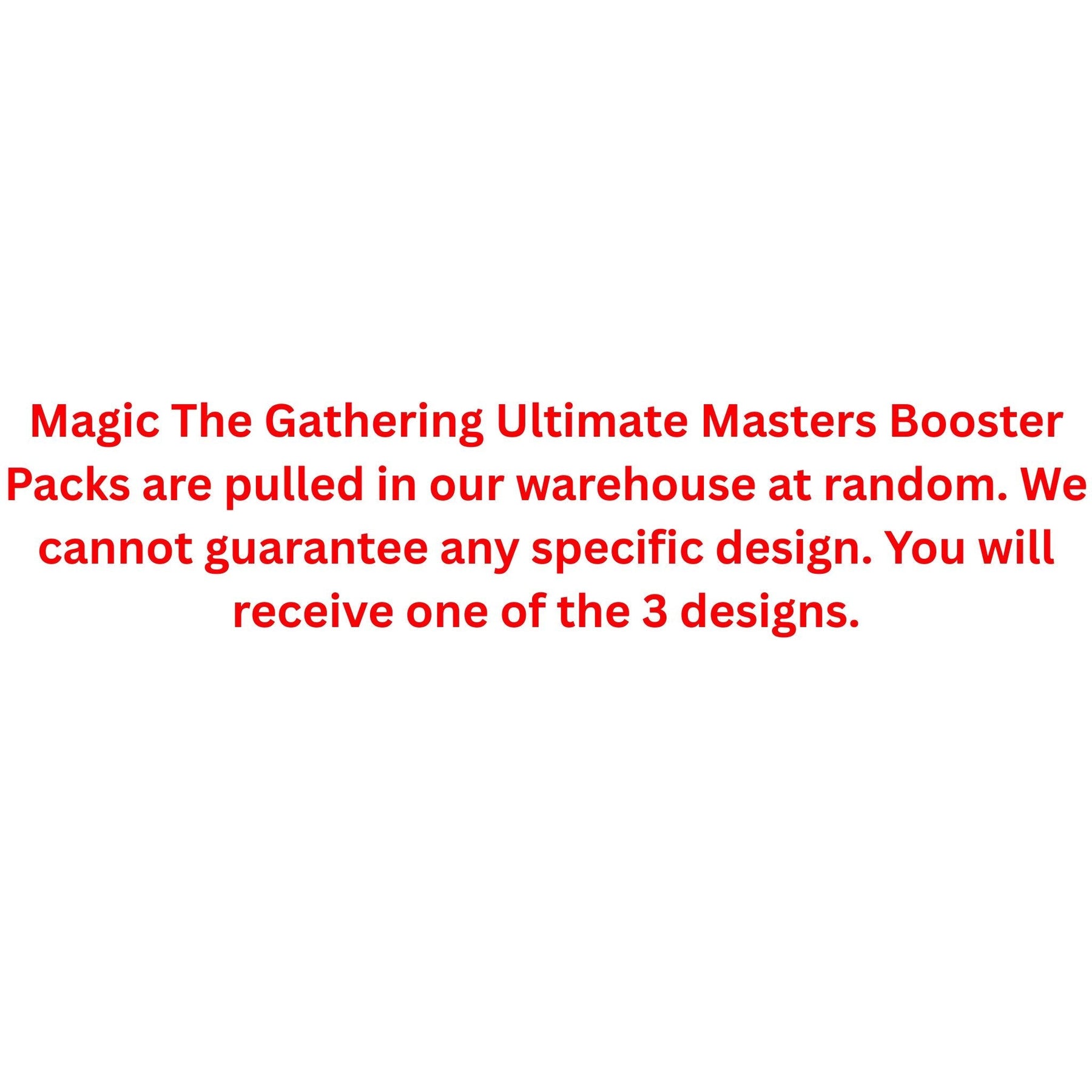 Magic The Gathering Ultimate Masters Booster Pack