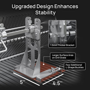 [Discontinued] Stainless Steel Rotisserie Kit for Most Gas Grills