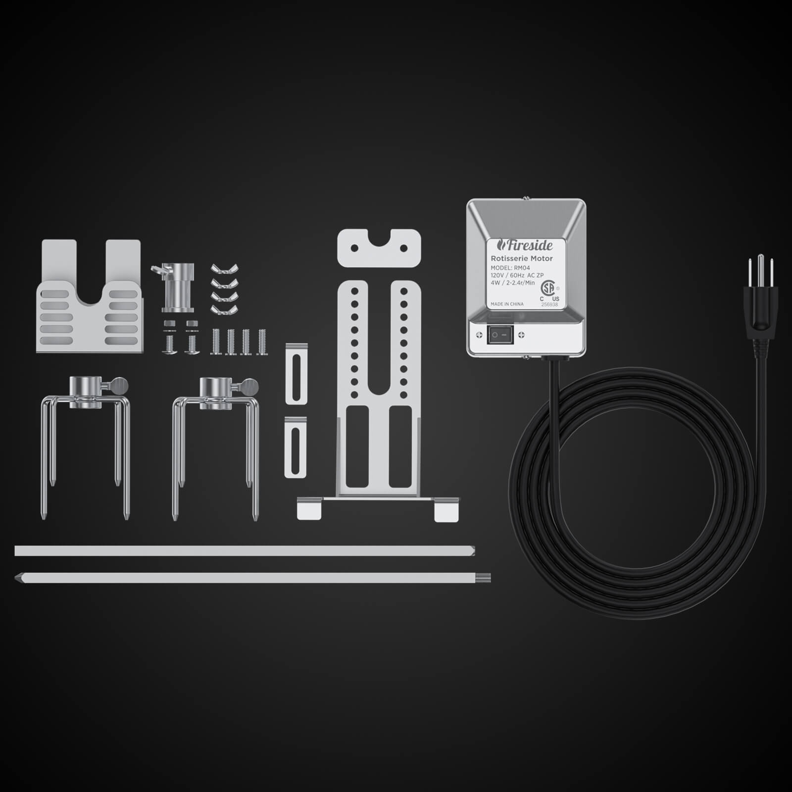 [Discontinued] Stainless Steel Rotisserie Kit for Most Gas Grills
