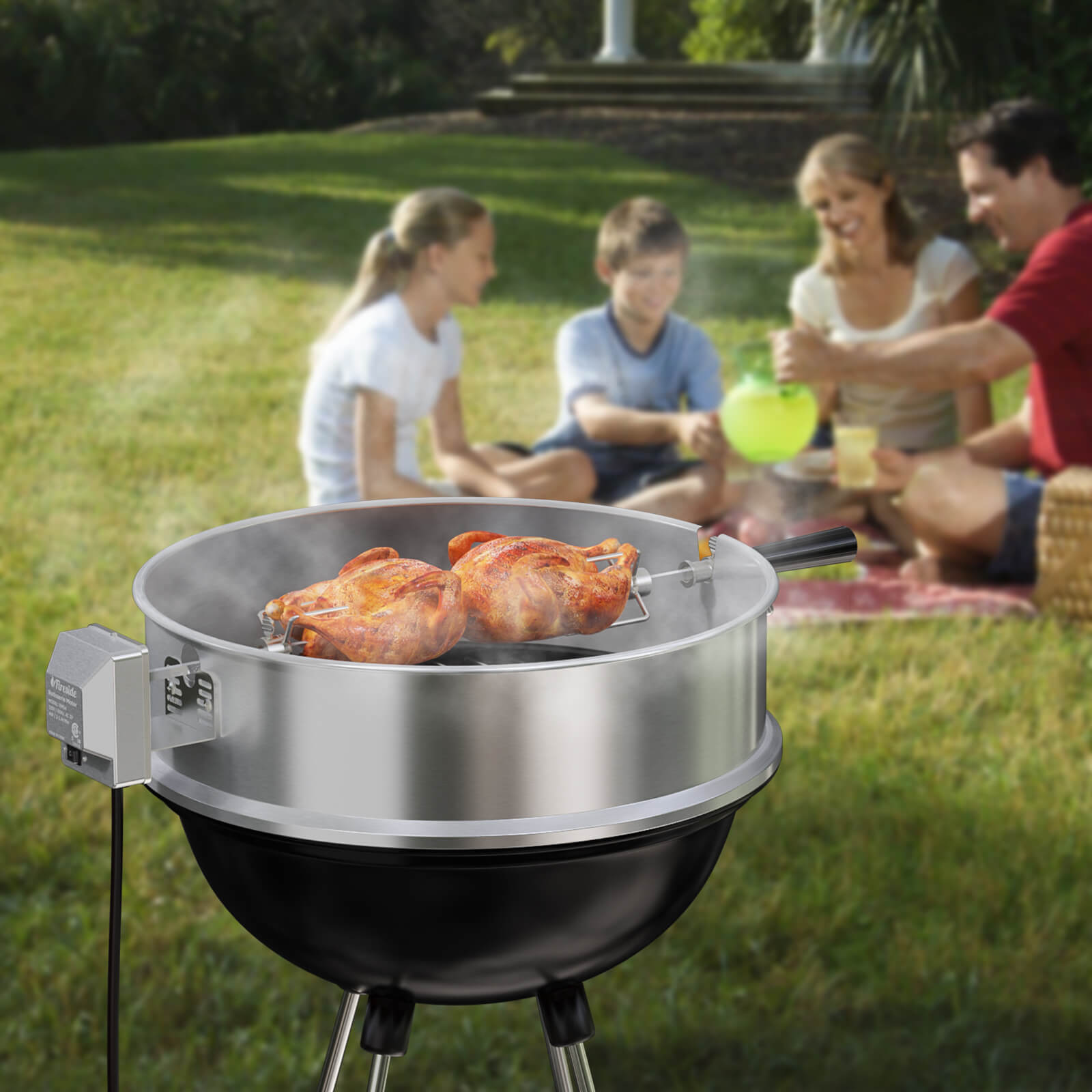 [Discontinued] Stainless Steel Rotisserie Ring Kit