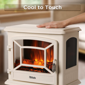 (Open Box) Suburbs TS20-SD Electric Fireplace Stove Heater with Sound