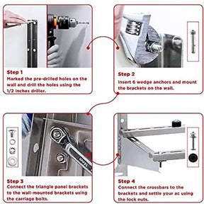 Wall Mounted Aluminum Bracket for Mini Spilt AC