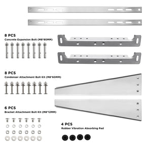 (Open Box) Wall Mounted Aluminum Bracket for Mini Spilt AC