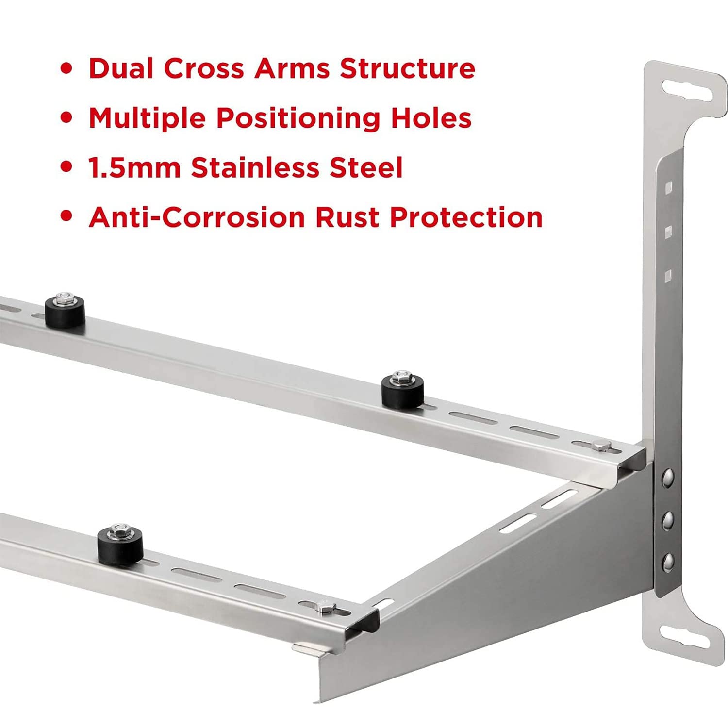 (Open Box) Wall Mounted Aluminum Bracket for Mini Spilt AC