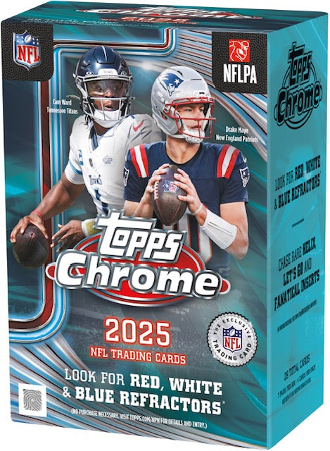 2025 Topps Chrome NFL Value Blaster Box