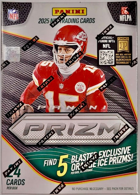 2025 Panini Prizm (Orange Ice) NFL Hobby Blaster Box