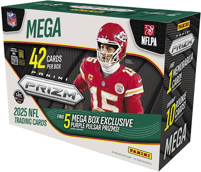2025 Panini Prizm (Purple Pulsar) NFL Hobby Mega Box