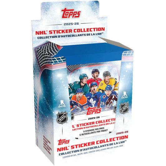 2025-26 Topps NHL Sticker Collection Box