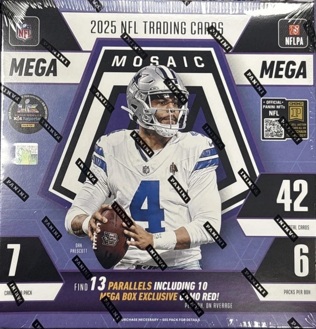 2025 Panini Mosaic (Camo Red) NFL Hobby Mega Box